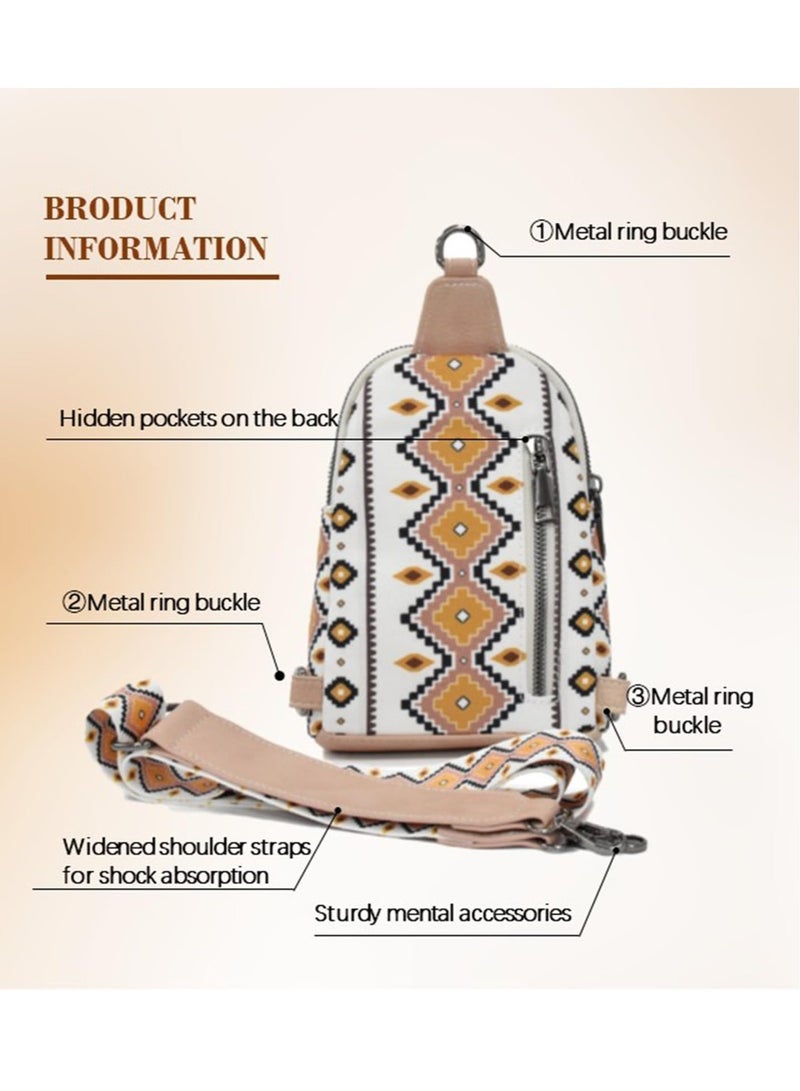 Excefore Crossbody Small Sling Backpack Sling Bag for Women, Fanny Pack Crossbody Bags with Extended Strap for Travel Sports Running - Image 2