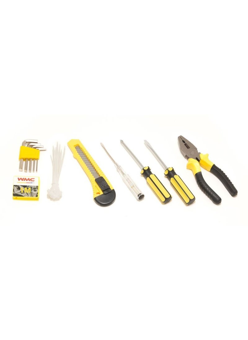 WMC TOOLS 41 pcs Tool Kit Screwdriver Pliers, Combination Tools, Screwdriver, Allen Key, Knife, Tape Measure