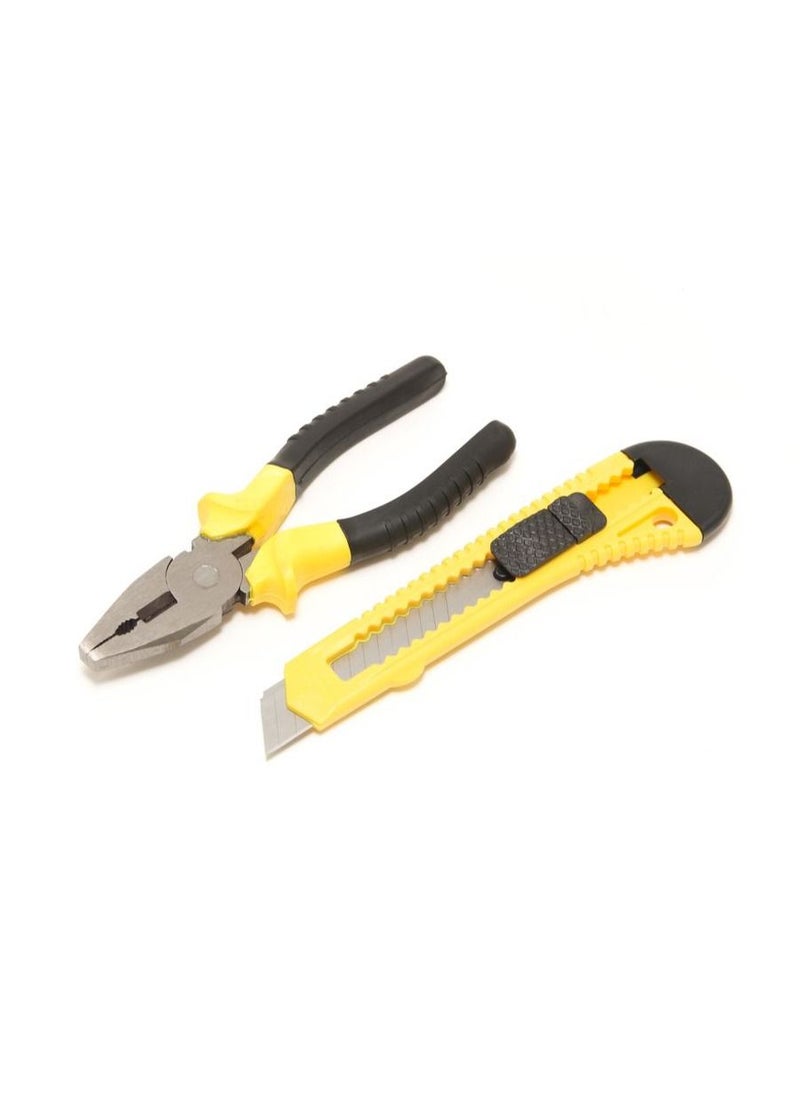 WMC TOOLS 41 pcs Tool Kit Screwdriver Pliers, Combination Tools, Screwdriver, Allen Key, Knife, Tape Measure