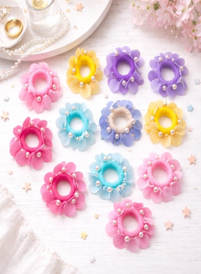 Samyak 12 Pcs Hair Ties | Navratri Kanjak Hair Accessories Set | Return Gift for Kanya Puja Rubber Bands - Image 5