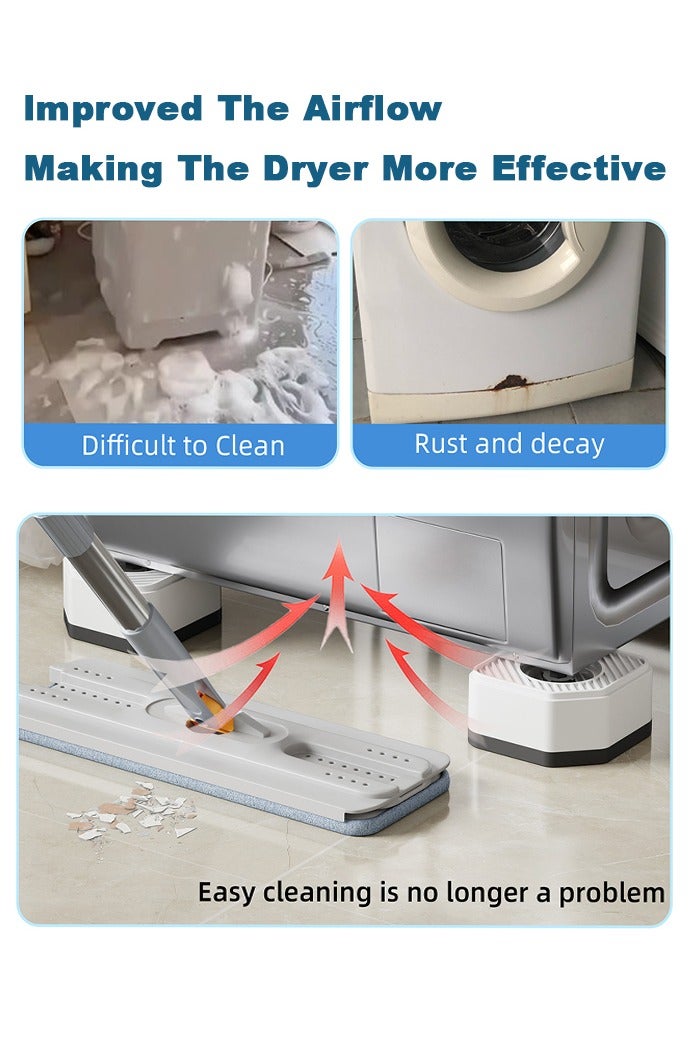 Anti Vibration Pads for Washing Machine, 4 Pcs Antivibration Stabilizer Support Feet Stops Washer Dryer Moving, Prevents Noise, Vibration Transfer - Image 5