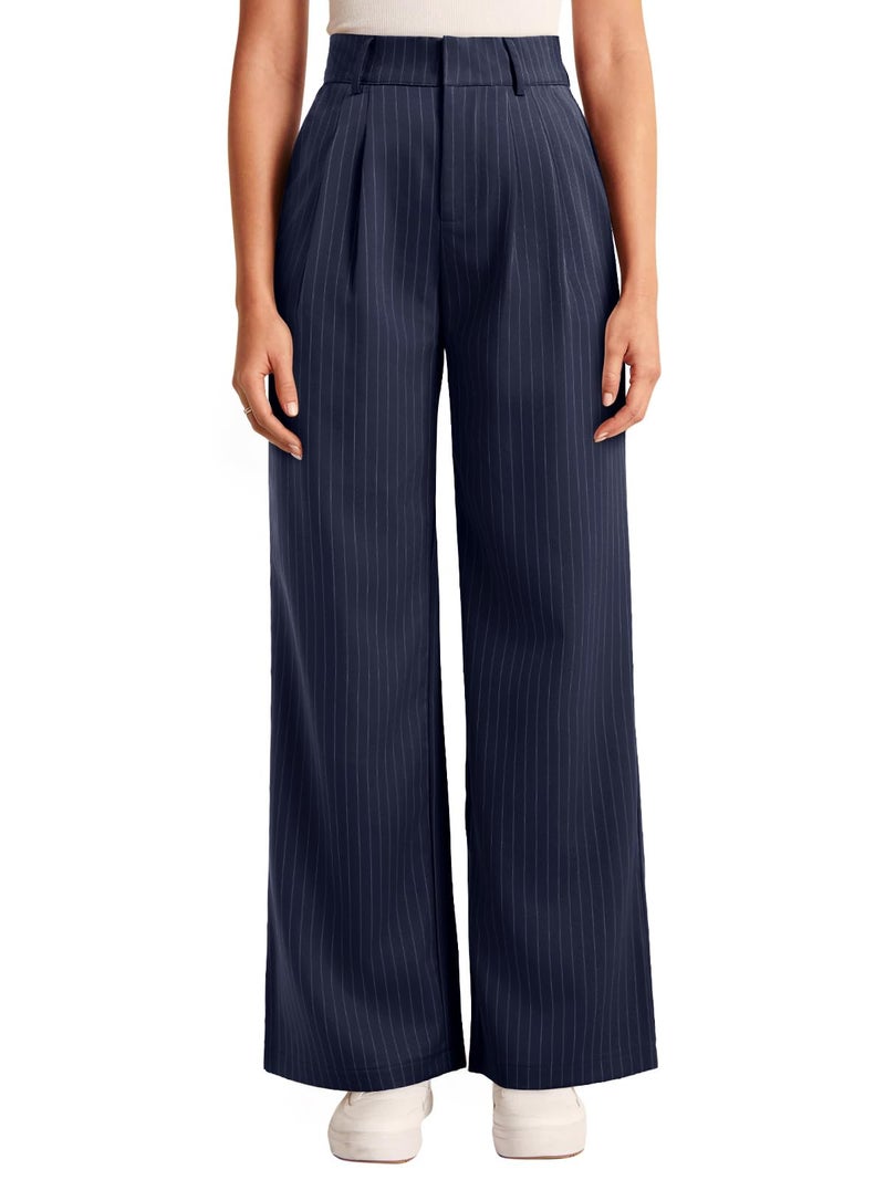 NIMIN High Waisted Work Pants for Women Straight Leg Office Dress Pants Business Casual Pants Trousers with Pockets - Image 2