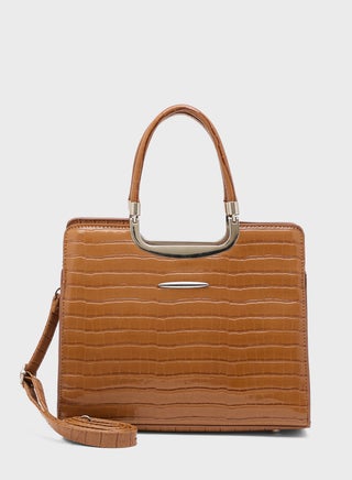 حقيبة ساتشيل بنقشة التمساح