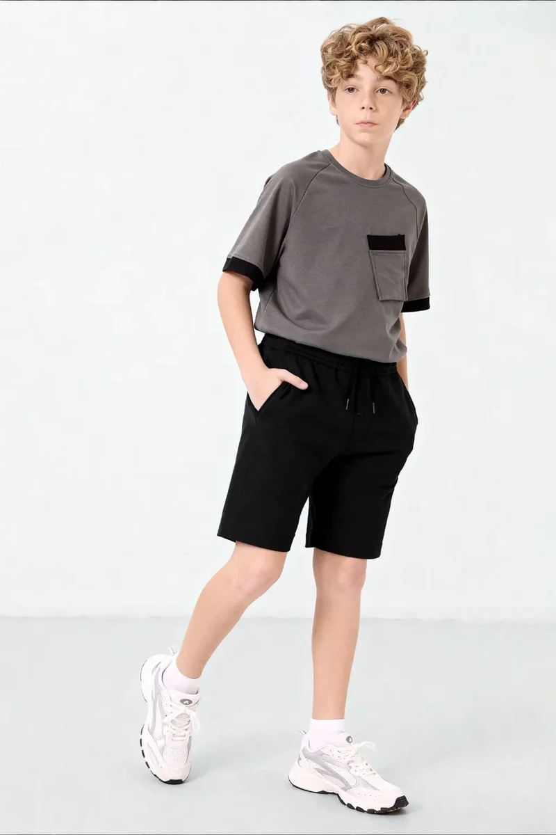 Tommylife Multicolor TOMMY Youth Cotton-Blend Shorts for Men | Best Price UAE