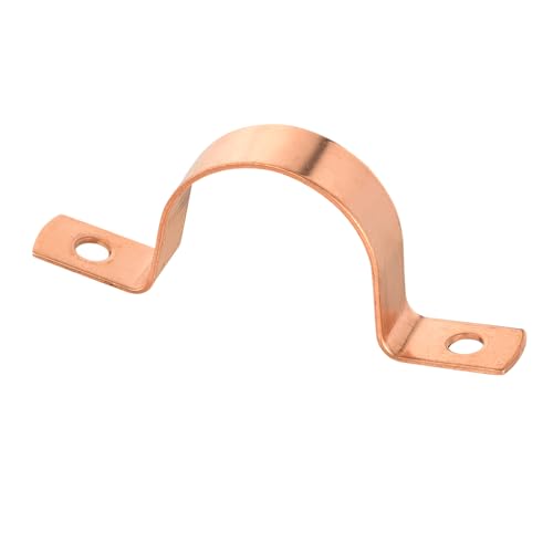 EFIELD 30Pack EFIELD 1Inch Copper Pipe Straps TwoHole Clamp Mount Copper Made COPPER025 - Image 1