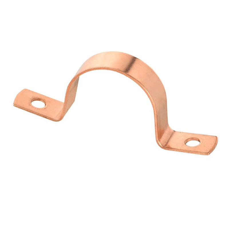 EFIELD 30Pack EFIELD 1Inch Copper Pipe Straps TwoHole Clamp Mount Copper Made COPPER025 - Image 2