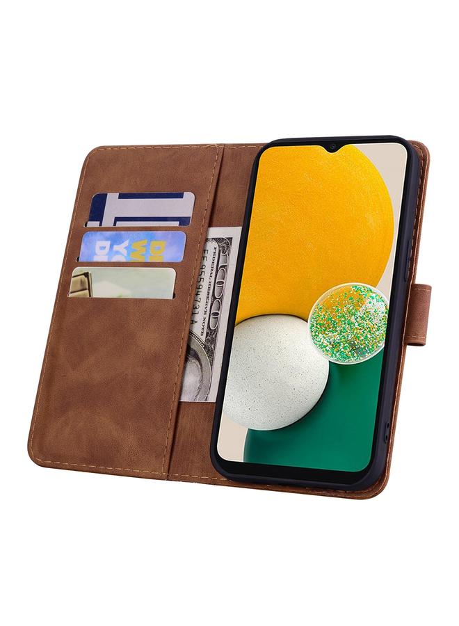 S-TOP Case For Samsung Galaxy A26 / A16 Mandala Embossed Dual-Fold Calf Leather Phone Case - Image 3