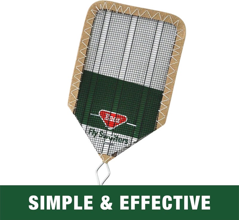 Enoz Wire Mesh Head Flyswatter with Metal Handle (Pack of 3) - Image 1