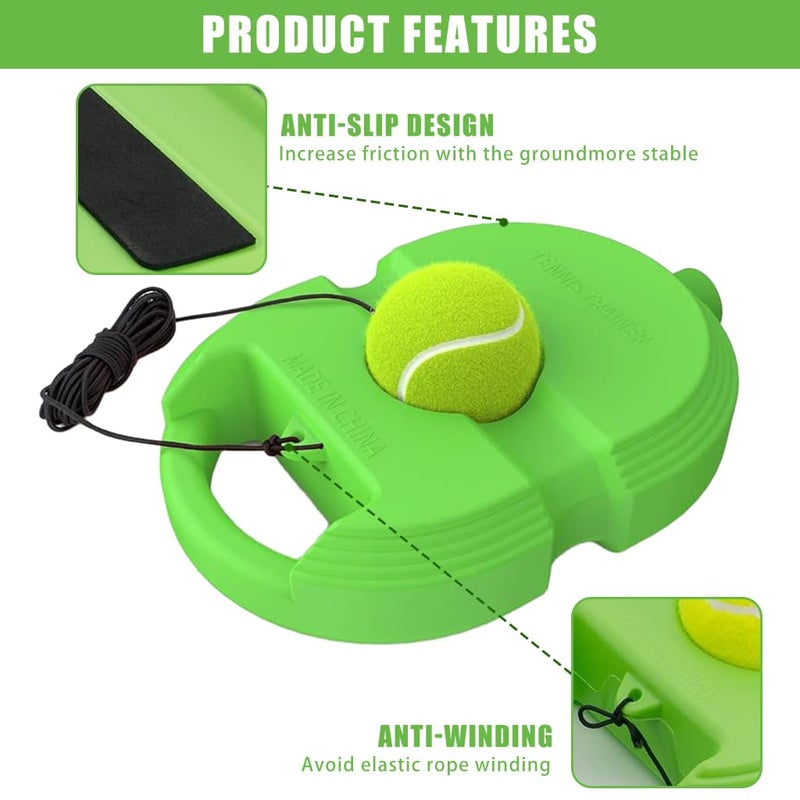Optifit ® Tennis Trainer Device, Solo Tennis Training Equipment, Cricket Trainer, Portable Tennis Training Tool, Tennis Rebounder Kit, Suitable for Beginners Sport Exercise - Image 3
