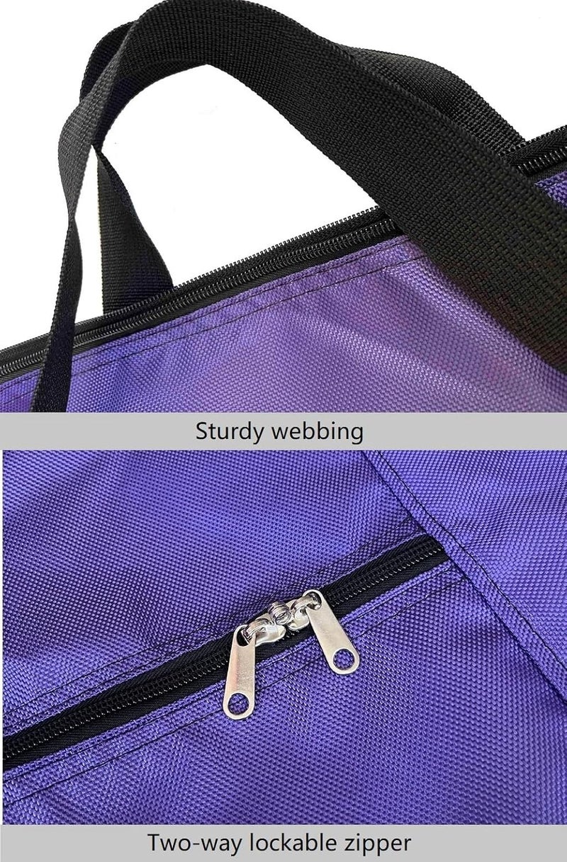 DoYiKe Extra Large Storage Duffle Bag with Zippers and Handles, Big Foldable Duffle Bag for Travel, Purple, Medium-31.5"(L) X 11.8"(W) X 16.5"(H), Duffel - Image 2