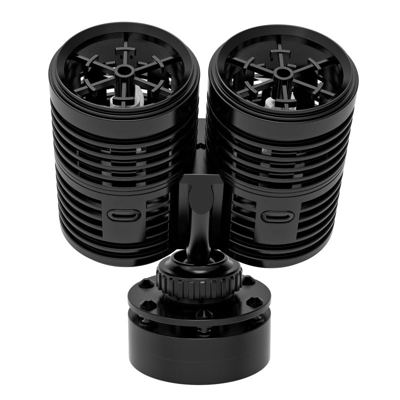 hygger 2114GPH Aquarium Wave Maker Submersible Circulation Pump with Magnetic Mount for 60150 Gallon Fish Tanks Dual Powerhead for Freshwater Saltwater - Image 2