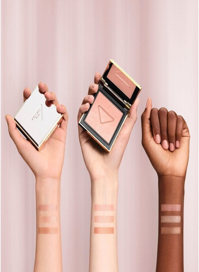 Prada Light Glowing Highlighter Powder 6.8g – 02 5GR Radiant Luminous Glow & Long-Wear Illuminating Face Highlighter - Image 4