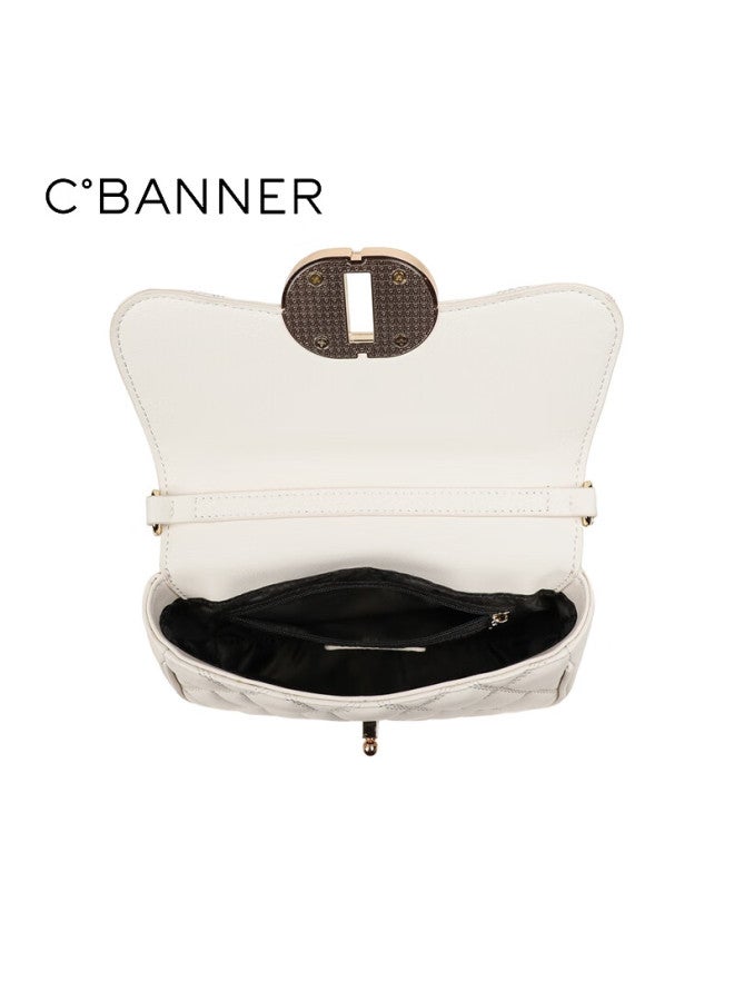 C.banner Leather Handbag, Women's Quilted Chain Crossbody Bag, Shoulder Bag, Light Luxury Birthday And New Year Gift For Girlfriend - Image 3