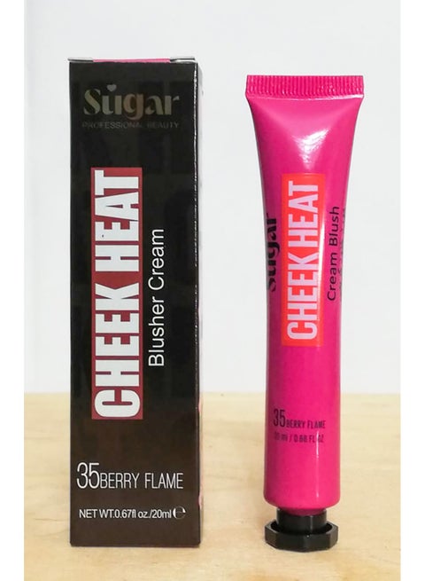 cheek heat blusher cream  from Sugar-Berry Flame -35
