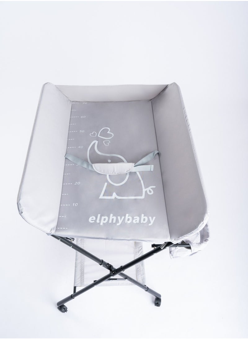 elphybaby - Foldable Baby Changing Table with Wheels and Storage Bag Nursery Organizer for Newborn Essentials - Image 1