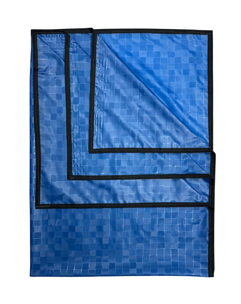 Ecosoft Baby Plastic Sheet/Bed Wetting Protector for 0-12 Months (120 x 135 CM, Boxer Blue) - Image 1