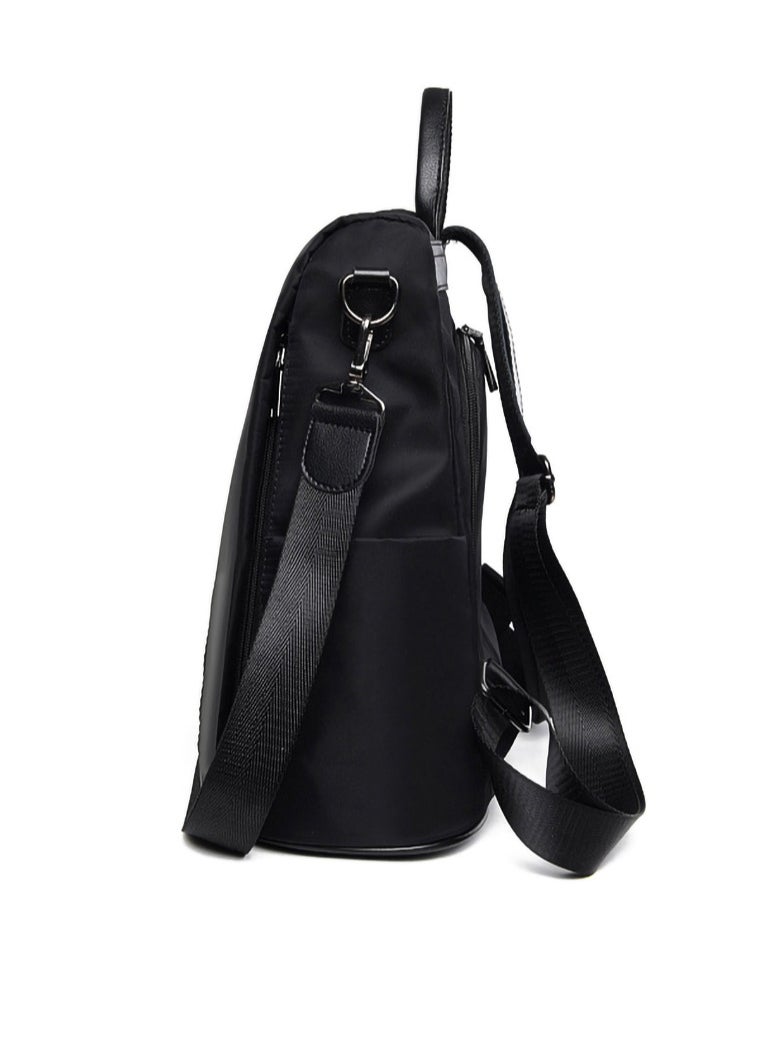 SYOSI - Women Backpack, Leisure Ladies Rucksack, Water-Resistant Nylon School Bags Anti-Theft Daypack Shoulder Bag, Elegant Modern For Work Shopping Travel (black) - Image 1