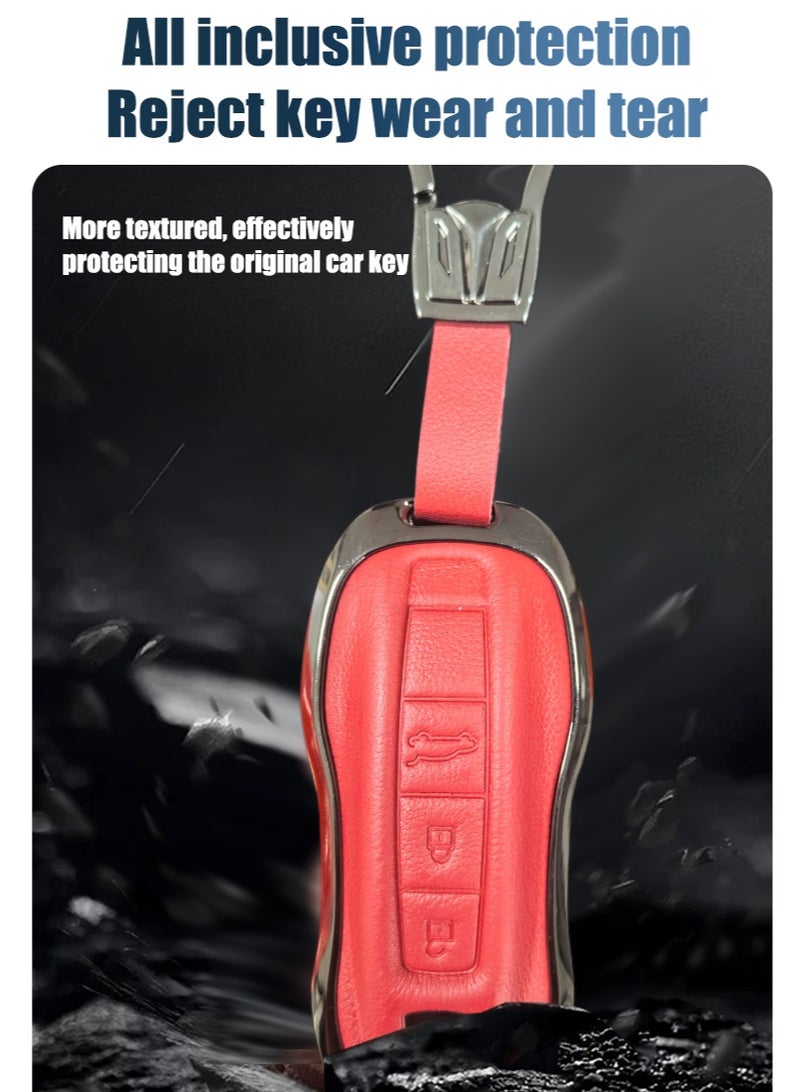Porsche car key protector, suitable for Porsche keys, perfectly wraps car keys, high-end, wear-resistant. - Image 2