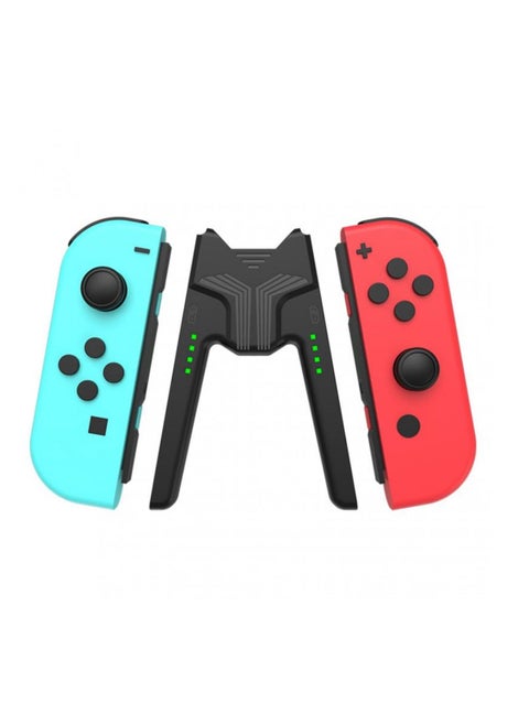 Grip Handle Charging Station Controller Charger Compatible with Nintendo Switch OLED Joy-Cons Grip for NS Nintendoswitch Joycons Accessories (audio version)