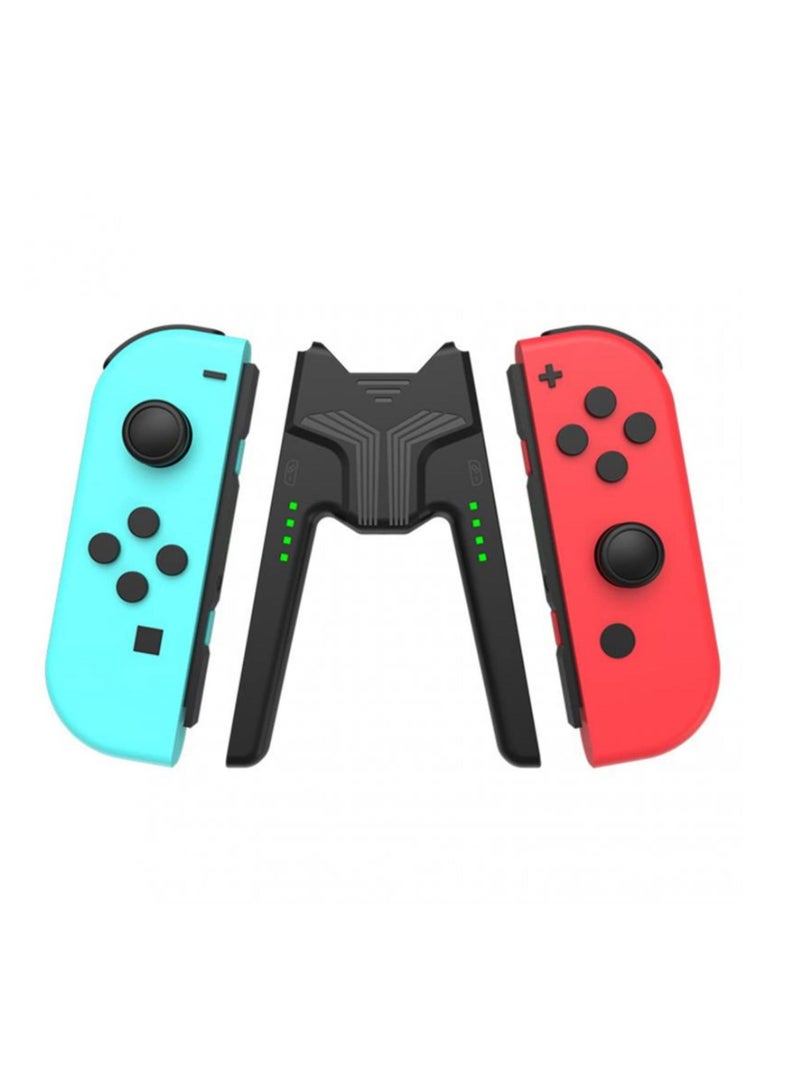 Grip Handle Charging Station Controller Charger Compatible with Nintendo Switch OLED Joy-Cons Grip for NS Nintendoswitch Joycons Accessories (audio version)  - Image 1