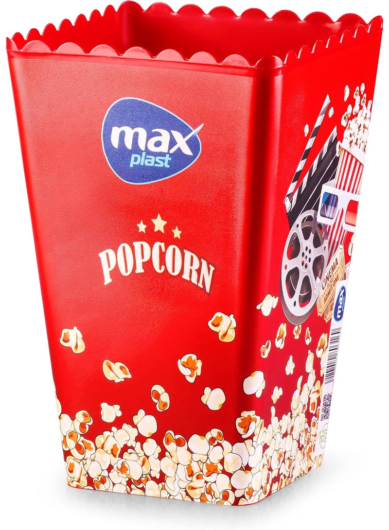 Max Plast Popcorn Bowl - Large Size, Multi-Color - Image 4