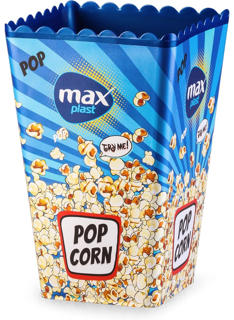 Max Plast Popcorn Bowl - Large Size, Multi-Color - Image 3