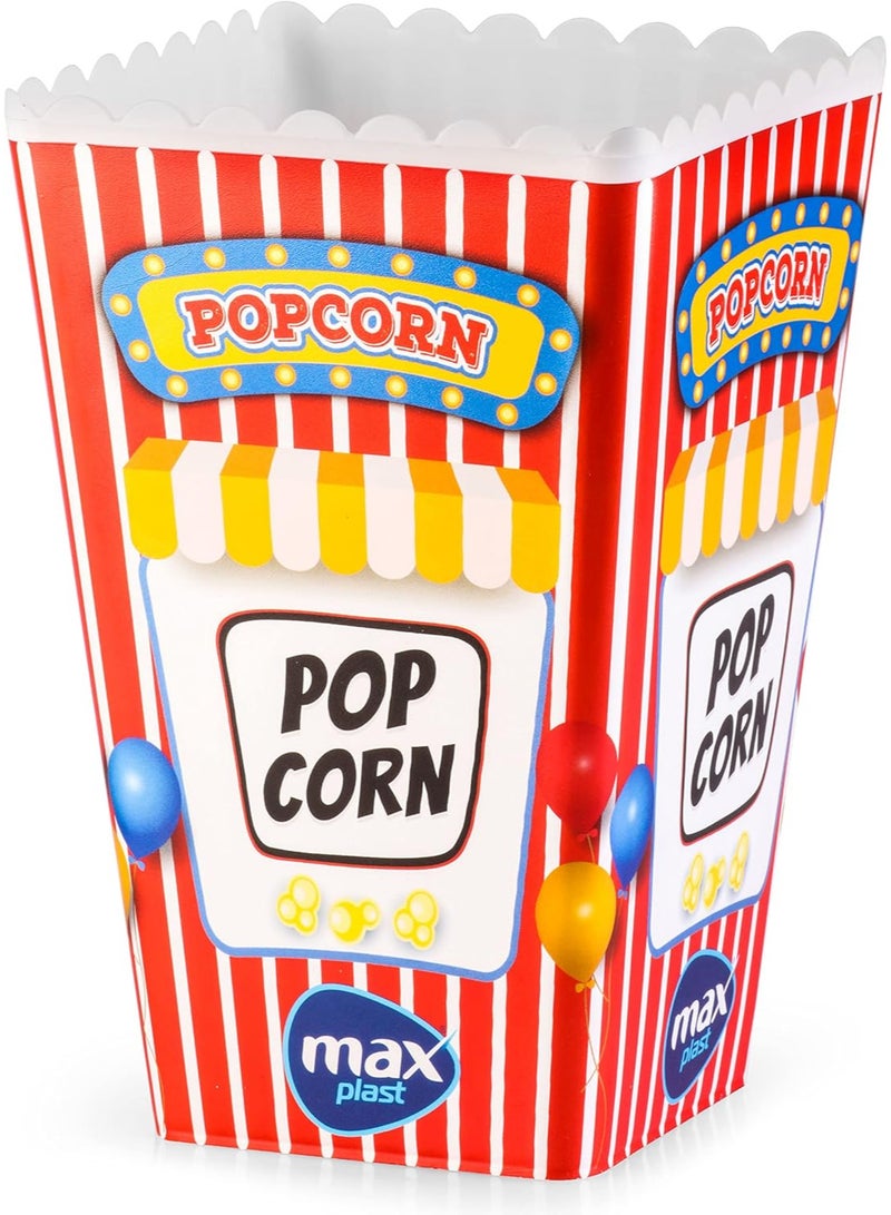 Max Plast Popcorn Bowl - Large Size, Multi-Color - Image 2