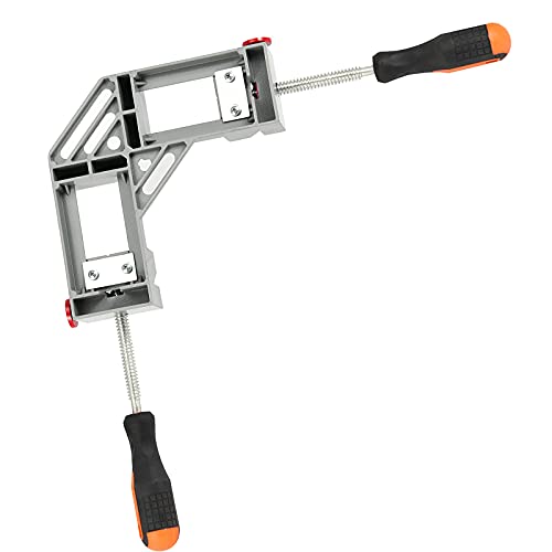 HOIGON 2 Pack Double Handle Corner Clamp, 90 Degree Right Angle Corner Clamp with Adjustable Swing Jaw Aluminum Alloy for Woodworking, Welding, Framing - Image 4