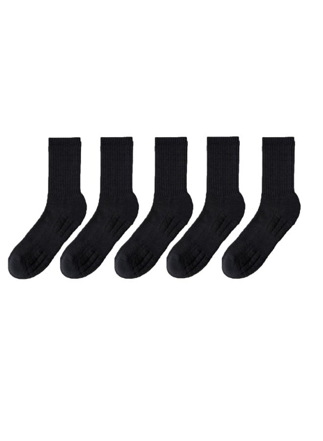 Men's Towel-Sole Sports Socks with Breathable Mesh for Running, Basketball, and Casual Wear - Image 2