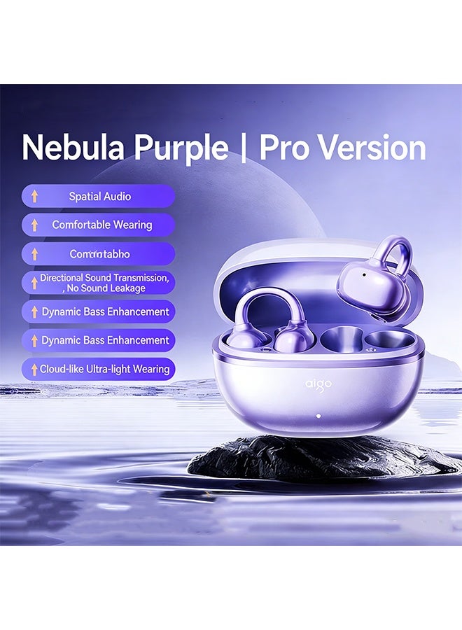 aigo Clip-on Bluetooth Earphones 2026 New Model - Ultra-long Battery Life, Large Capacity, Wireless Sports Air Bone Conduction - Men and Women - Image 1