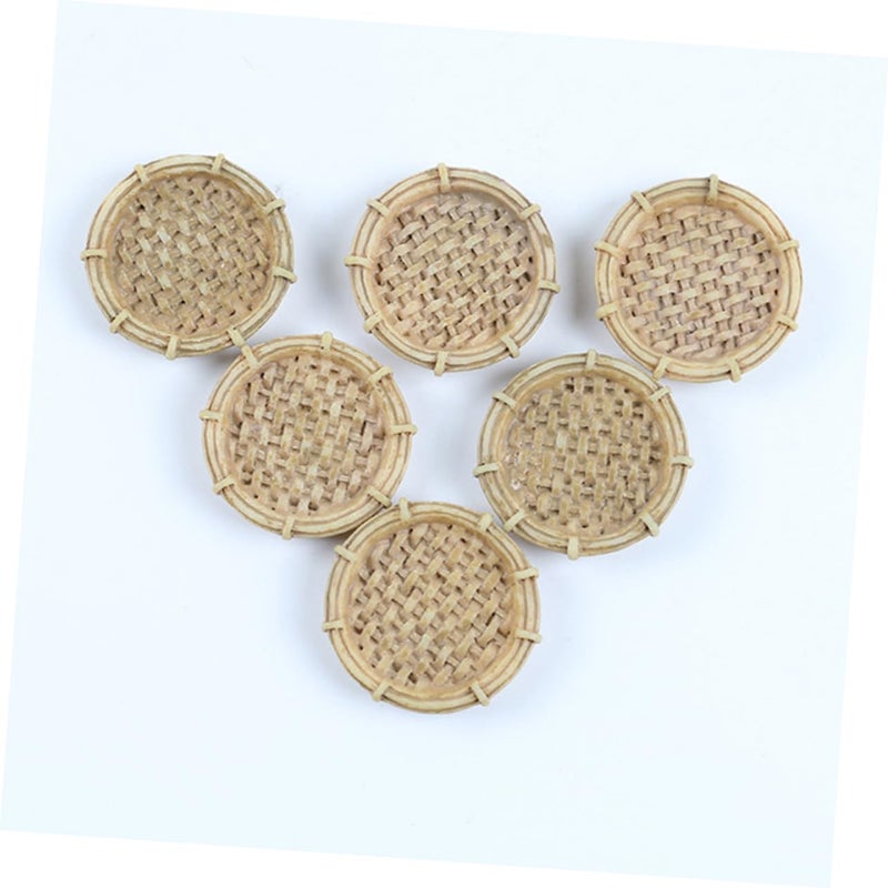 2 Packs 20Pcs Resin Landscape Dustpan Ornaments Beige Miniature Garden Decor For Bonsai Desktop - Image 4