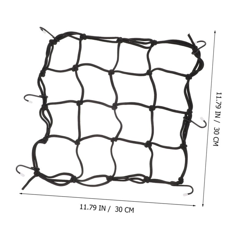2Pcs Elastic Motorcycle Cargo Net With Hooks For Secure Luggage Storage Trucks ATVs - Image 3