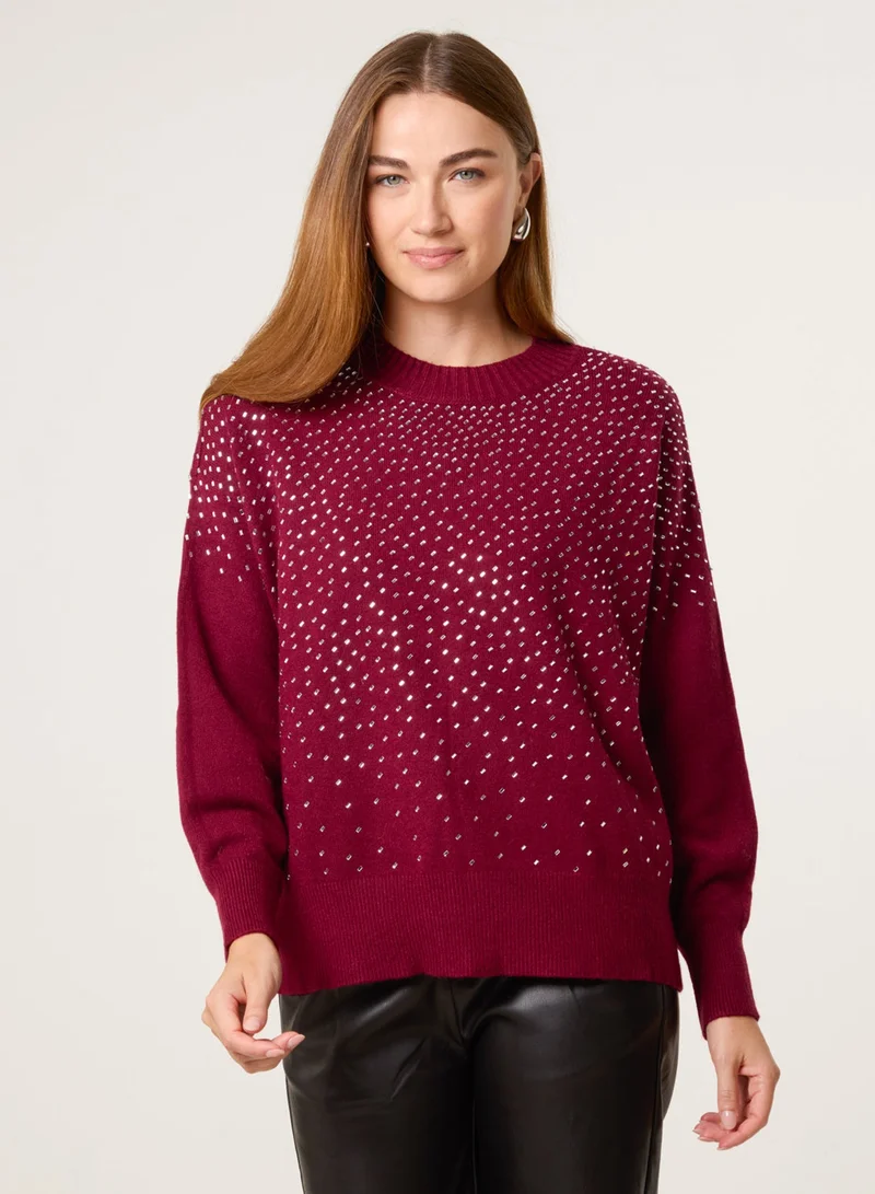 Blue Vanilla Diamante Jumper