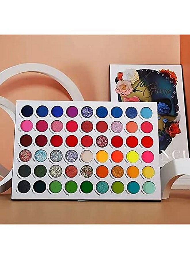 COSLUXE Delanci Original Big Colorful Eyeshadow Palette Professional 54 Color Board Eye Shadow Bright Neon Glitter Matte Shimmer Makeup Pallet Highly Pigmented Powder Eye Shadow - Image 4