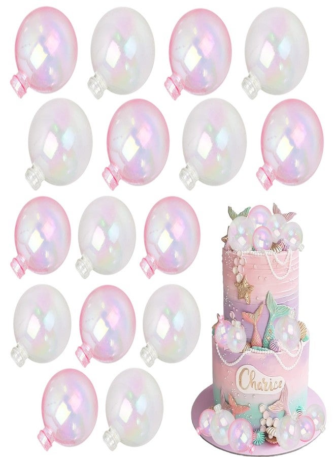 MEMOVAN Balls Cake Topper 16pcs Colorful Bubble Pearl Balls Cake Cupcake Insert Topper Bubble Ball Cake Cupcake Decorations for DIY Birthday Party Baby Shower Wedding Anniversary Party Supplies - Image 1