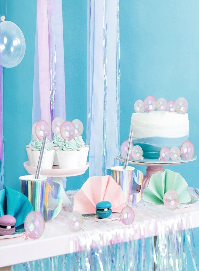 MEMOVAN Balls Cake Topper 16pcs Colorful Bubble Pearl Balls Cake Cupcake Insert Topper Bubble Ball Cake Cupcake Decorations for DIY Birthday Party Baby Shower Wedding Anniversary Party Supplies - Image 5