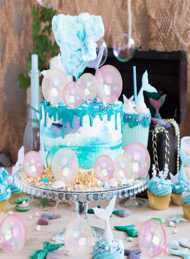MEMOVAN Balls Cake Topper 16pcs Colorful Bubble Pearl Balls Cake Cupcake Insert Topper Bubble Ball Cake Cupcake Decorations for DIY Birthday Party Baby Shower Wedding Anniversary Party Supplies - Image 3