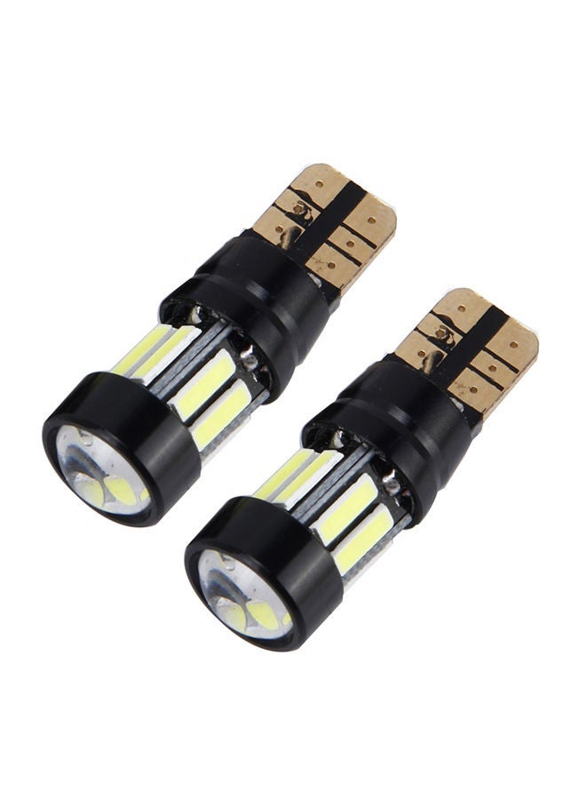 MUNTAQI 2-Piece 5W 400LM T10 7020 Car Parking Lights With Lens And 10 LED - Image 1