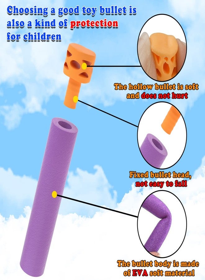 EKIND 100 Pcs Waffles Darts Refill Pack Foam Bullet Compatible for NERF N-Strike Series Blaster (Purple) - Image 3