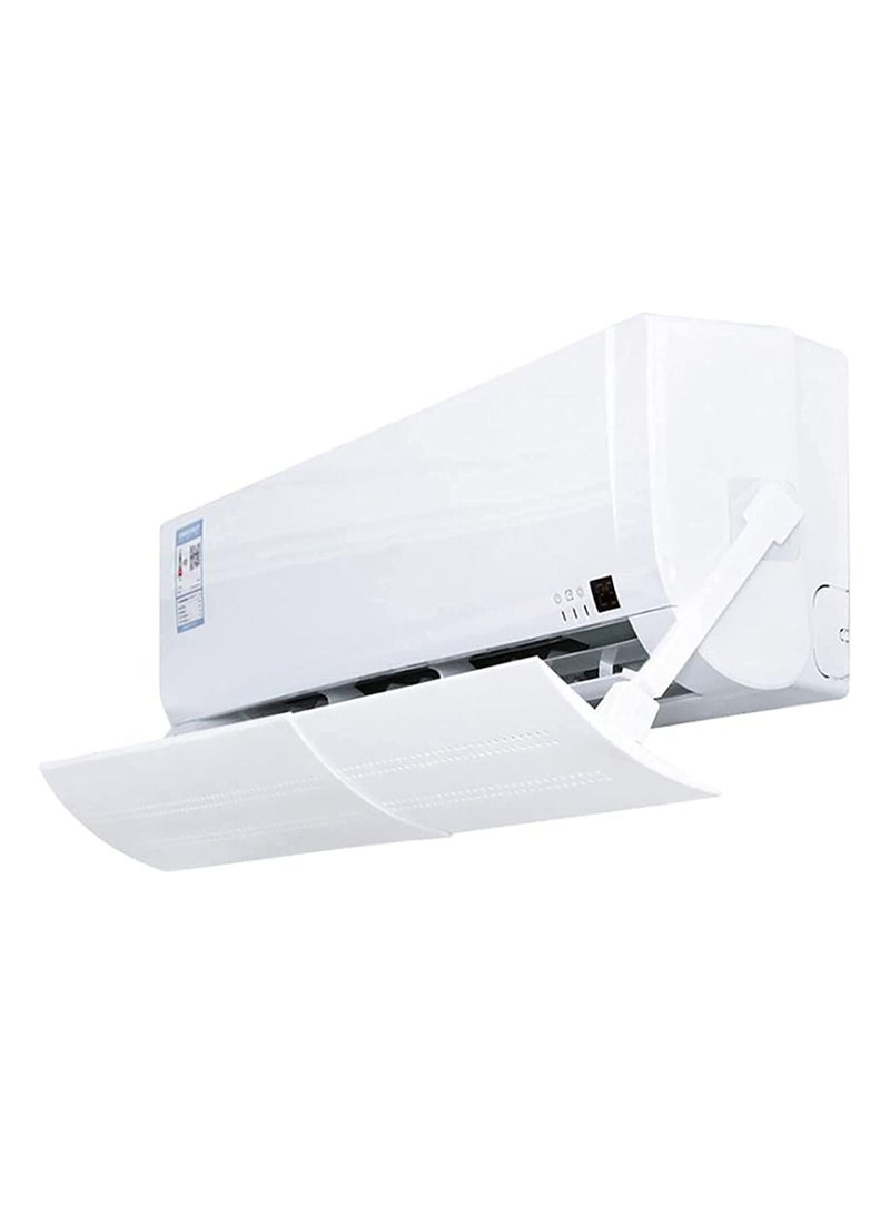 DubaiGallery Adjustable Air Conditioner Wind Deflector Anti Direct Blowing Baffle White - Image 2