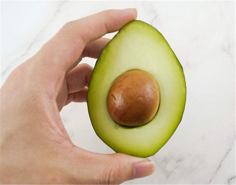 Skyseen Skyseen 3Pcs Artificial Avocado Half Fake Fruit Home Party Festival Photography Props  - Image 3