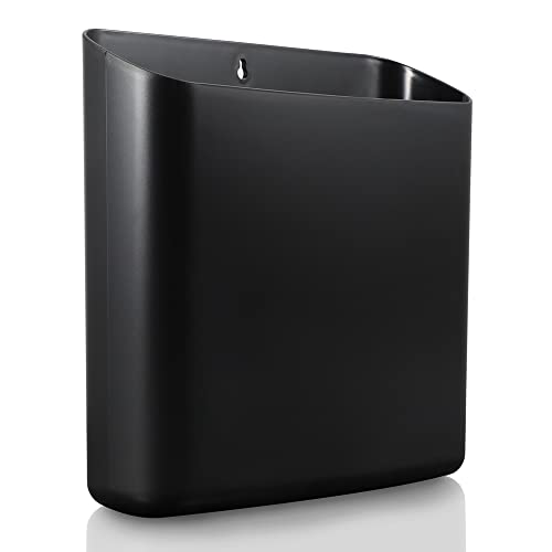 Picowe Magnetic Laundry Storage, Large Lint Holder Bin for Laundry Room, Space-Saving Trash Container Hanging on Dryer, Washer or Wall Mount Trash Bin (Black) - Image 1