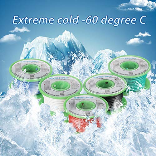 BNTECHGO 18 Gauge Silicone Wire Kit Red Black White Blue and Green Each 25ft 18 AWG Stranded Tinned Copper Wire - Image 4