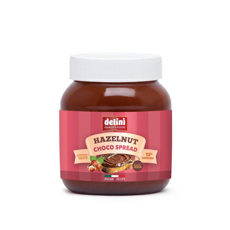 Delini Hazelnut Chocolate Spread – 350g| Creamy & Rich Chocolate Spread | Perfect for Toast, Baking & Snacks | Nutty & Smooth | Family Favorite - Image 1