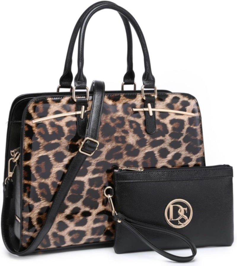 DASEIN Women Handbag Wallet Tote Shoulder Hobo Bag Top Handle Satchel Purse Set 2pcs with 3 Compartments - Image 1