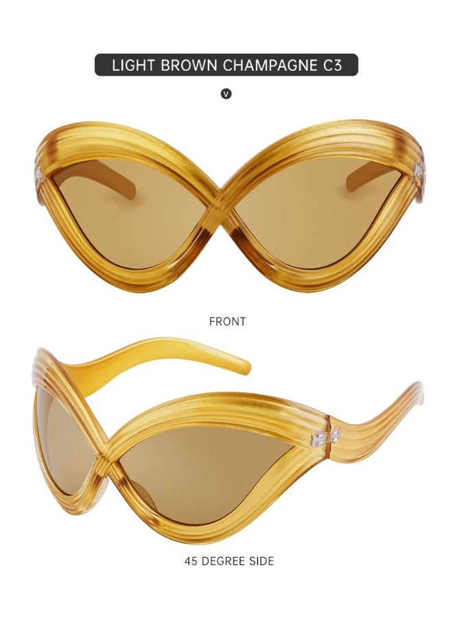 xozgdovg Women's Oversized Sunglasses  - Image 4