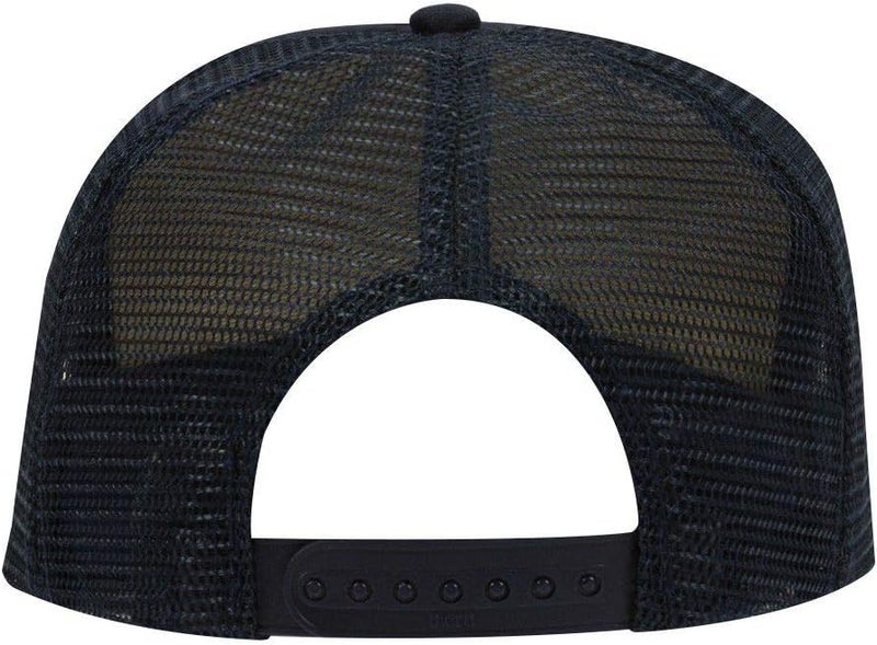 OTTO Polyester Foam Front 5 Panel High Crown Mesh Back Trucker Hat - Image 2