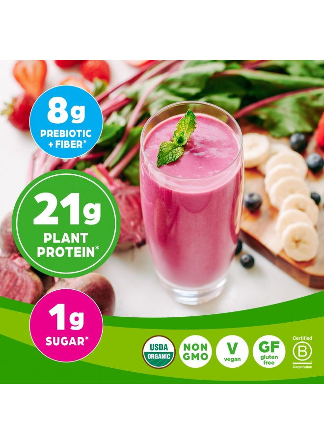 Orgain - Orgain Organic Protein + Superfoods Powder, Vanilla Bean - 21g of Protein, Vegan, Plant Based, 8g of Fiber, No Dairy, Gluten, Soy or Added Sugar, Non-GMO, 1.12lb - Image 1