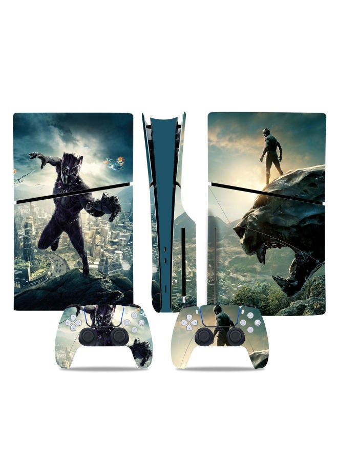 Ps5 Slim Console Skin Sticker Cartoon Protective Film Pain Relief Patch Digital Computer Game Protective Film-Color:TN-P5SDisc-0556 - Image 1