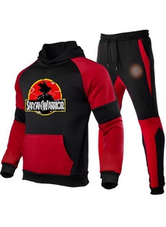 KUYING Dragon Ball Color Blocked Hoodie Leg Binding Pants Hooded Set  - Image 1